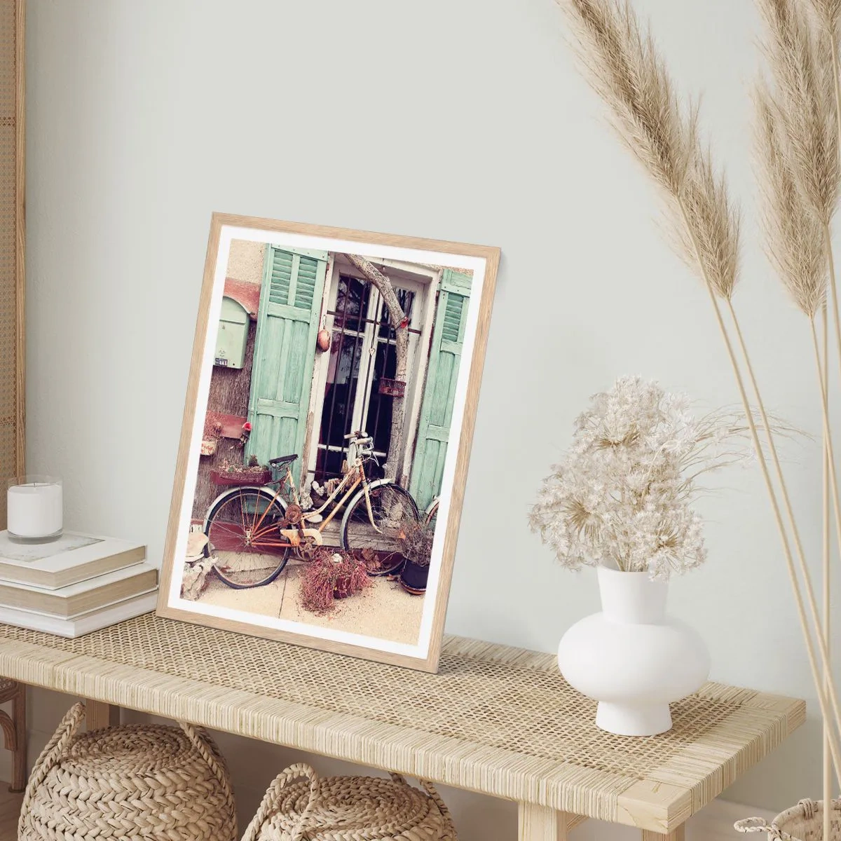 Póster en marco roble claro - La vida rural - 61x91 cm