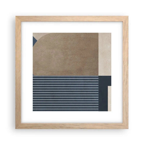 Póster en marco roble claro - Composición de sencillez y redondez - 30x30 cm
