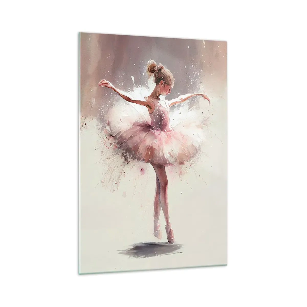 Cuadro sobre vidrio - Impresiones sobre Vidrio - Como un pájaro joven - 70x100 cm