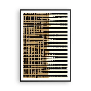 Póster en marco negro - Abstracción arquitectónica - 70x100 cm