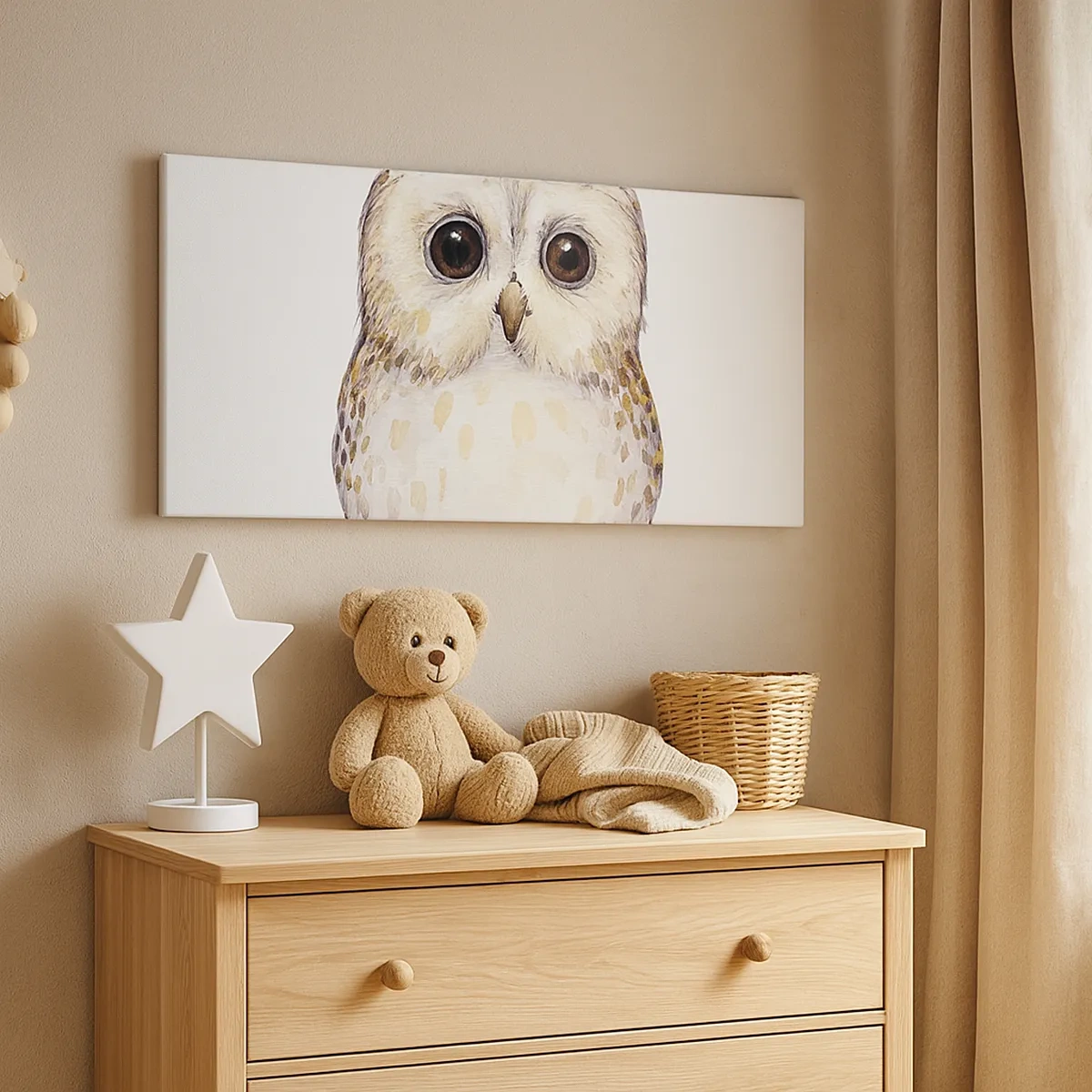 Cuadro sobre lienzo - Impresión de Imagen - Mírame a los ojos - 30x30 cm