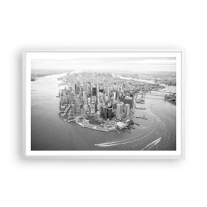 Póster en marco blanco - ¿Cómo no amar este lugar? - 91x61 cm