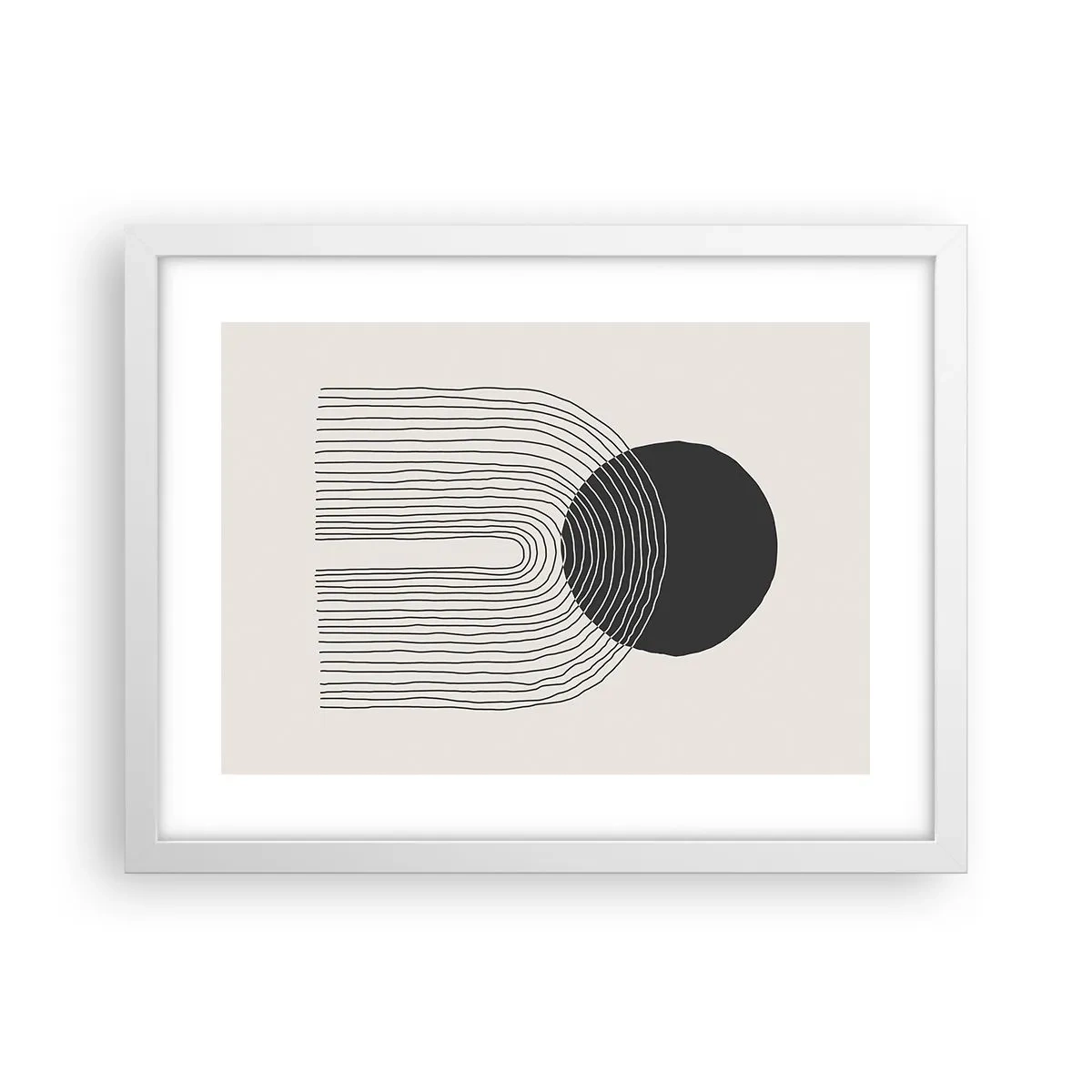 Póster en marco blanco - Temblor y certeza - 40x30 cm