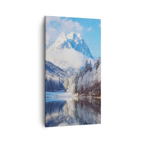 Cuadro sobre lienzo - Impresión de Imagen - Guardia de nieve - 45x80 cm