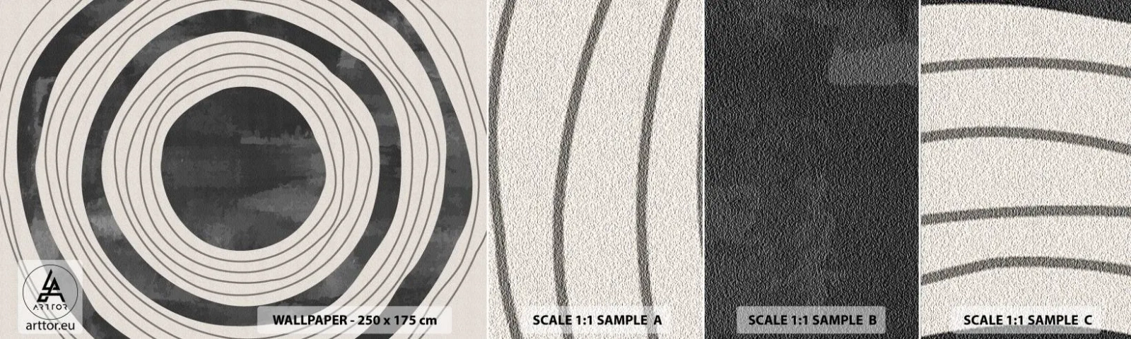 Muestra De Fotomural Standard Eco - En el centro mismo - Ruedas, Minimalismo, Envejecido - 100x30 cm