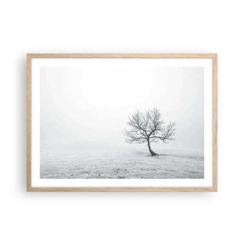 Póster en marco roble claro - Contra la nada - 70x50 cm
