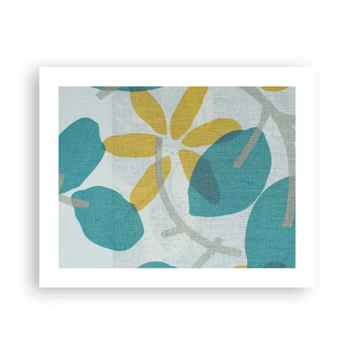 Póster - Entre hojas azules - 50x40 cm