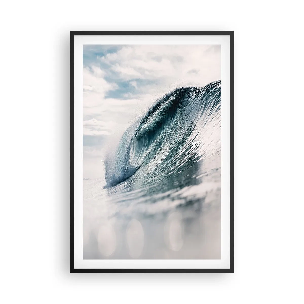 Póster en marco negro - La cima del océano - 61x91 cm