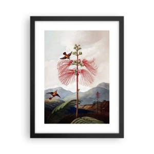 Póster en marco negro - En un paraíso tropical - 30x40 cm