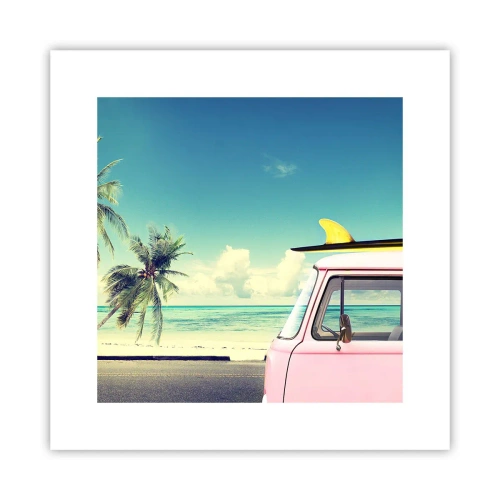 Póster - Comienzan las vacaciones - 30x30 cm