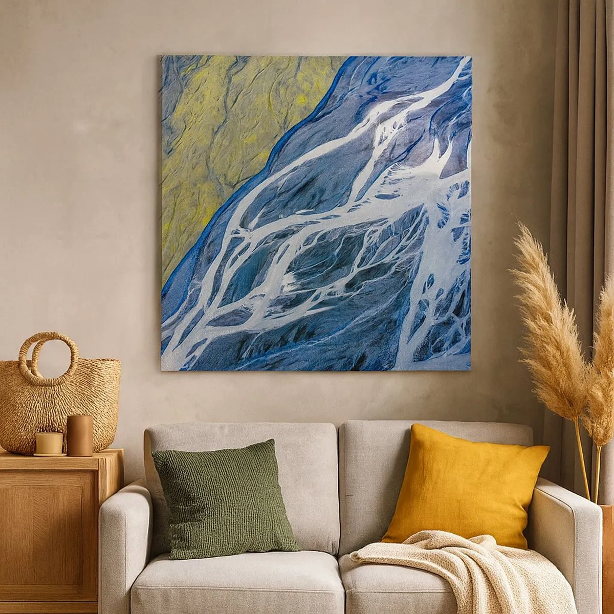 Cuadro sobre lienzo - Impresión de Imagen - Las pinturas rupestres de la naturaleza - 30x30 cm