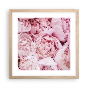 Póster en marco roble claro - Cálido y fragante - 40x40 cm