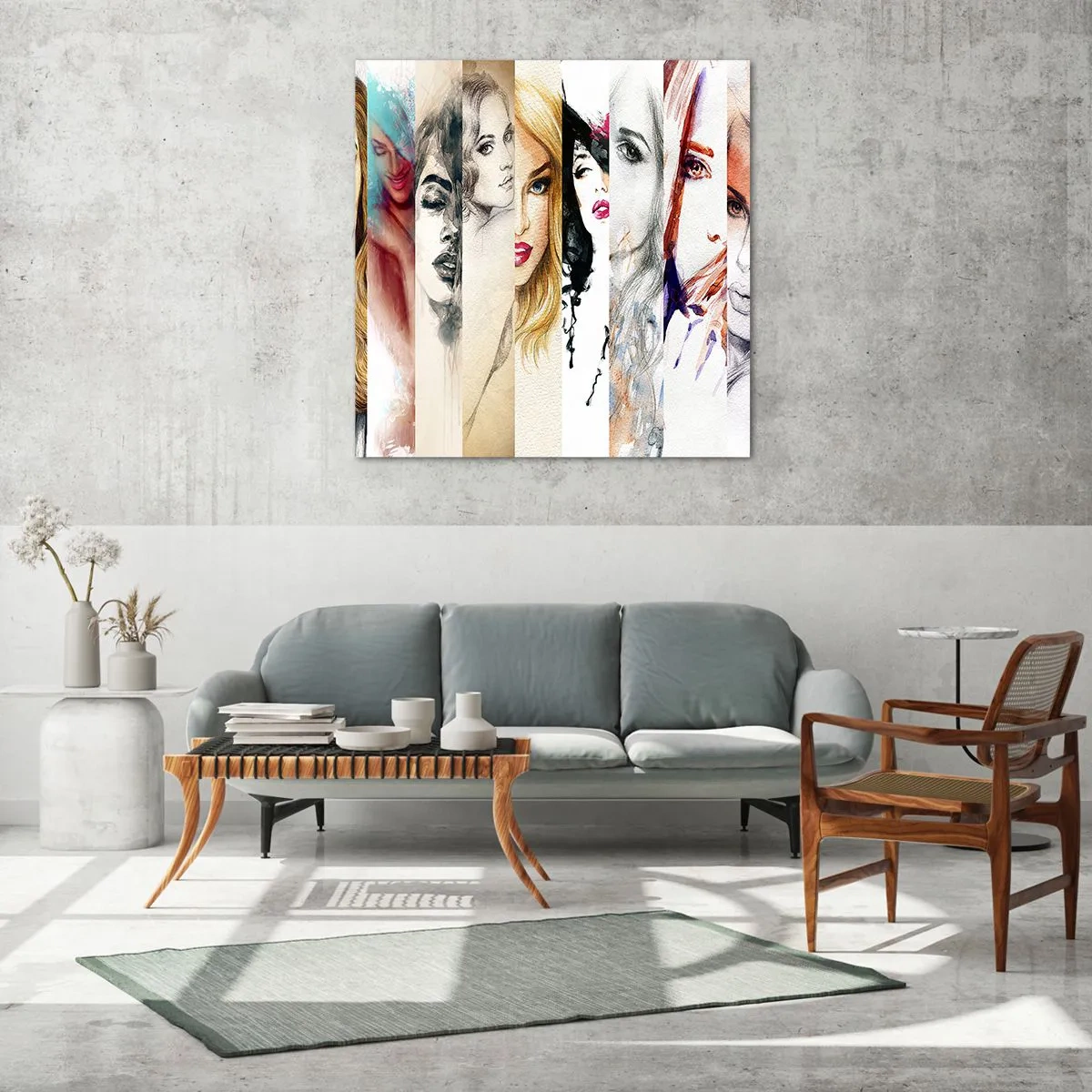 Cuadro sobre vidrio - Impresiones sobre Vidrio - Y siempre eres tú - 50x50 cm