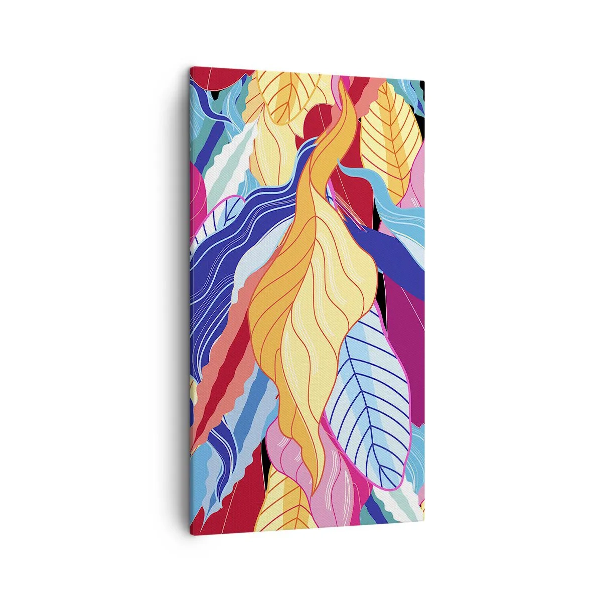 Cuadro sobre lienzo - Impresión de Imagen - Desorden colorido - 45x80 cm