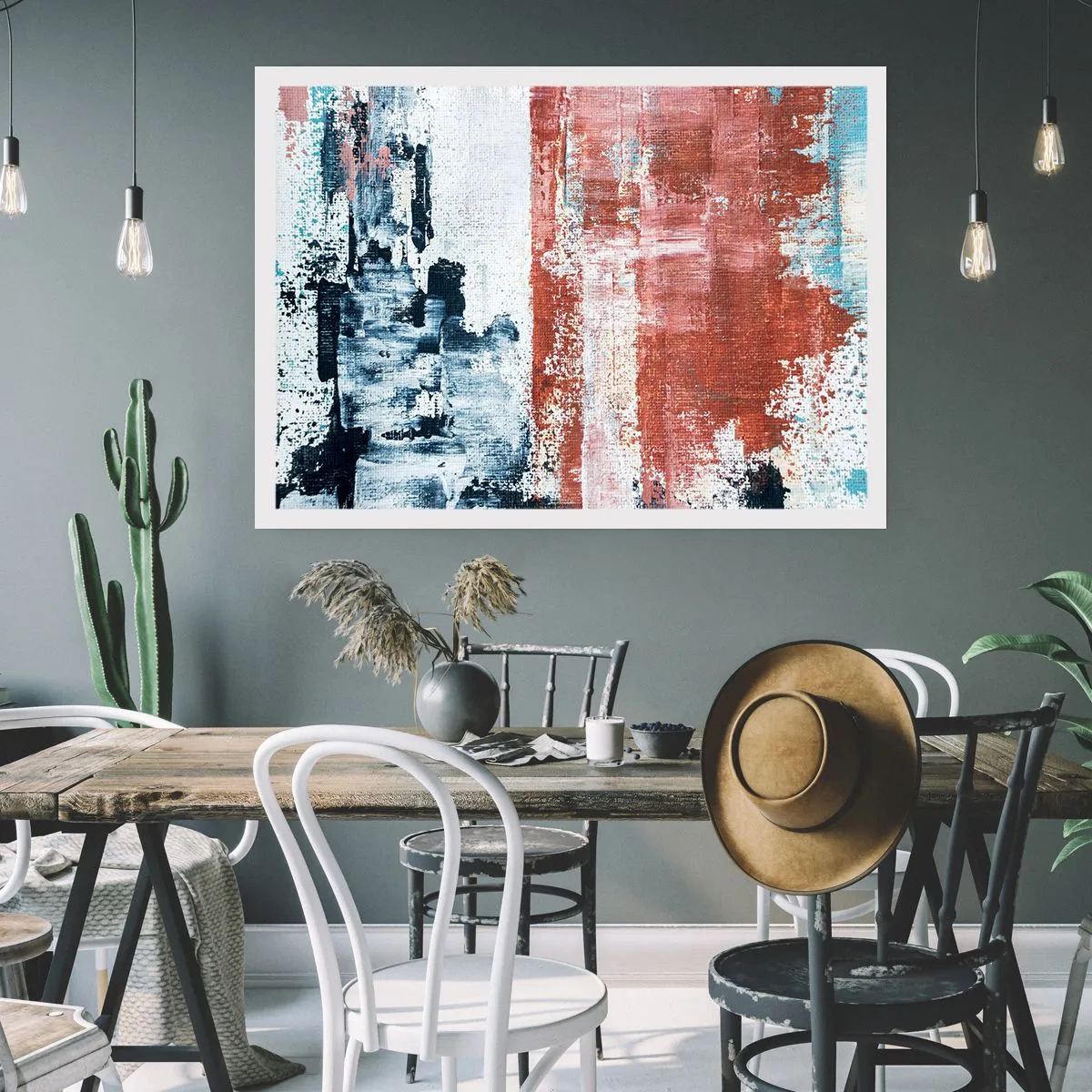 Póster - Mitad abstracción, mitad abstracción - 70x50 cm