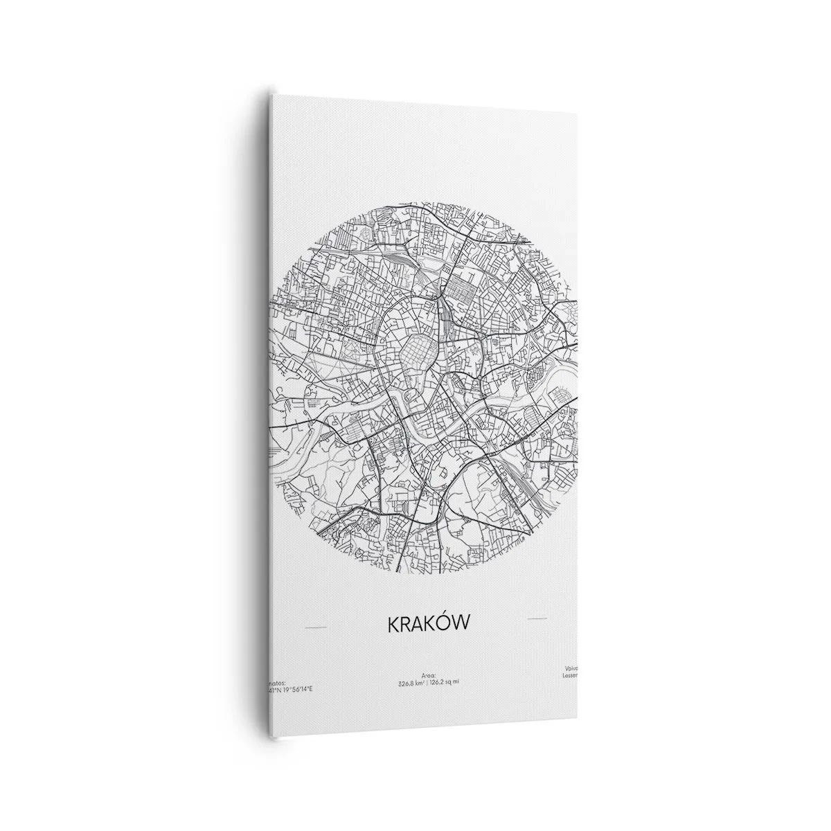 Cuadro sobre lienzo - Impresión de Imagen - Anatomía de Cracovia - 65x120 cm