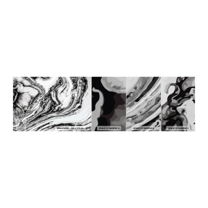 Muestra de fotomural Premium Sand - Al principio existía el caos - Abstracción, Pedazo, Patrón moderno - 100x30 cm