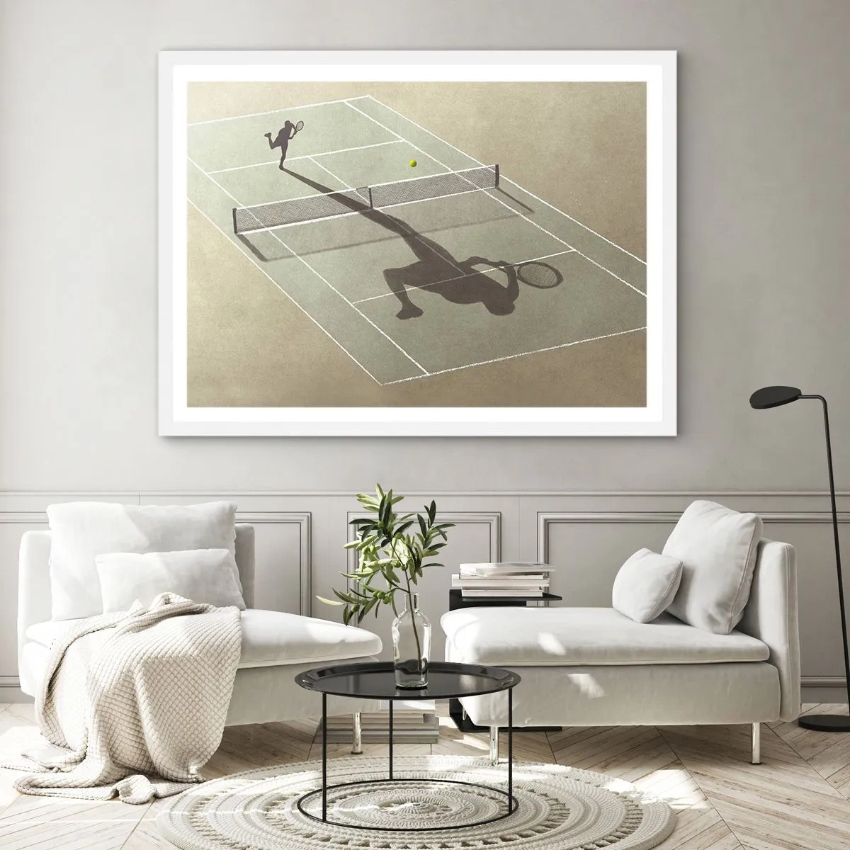 Póster en marco blanco - Véncete a ti mismo - 70x50 cm