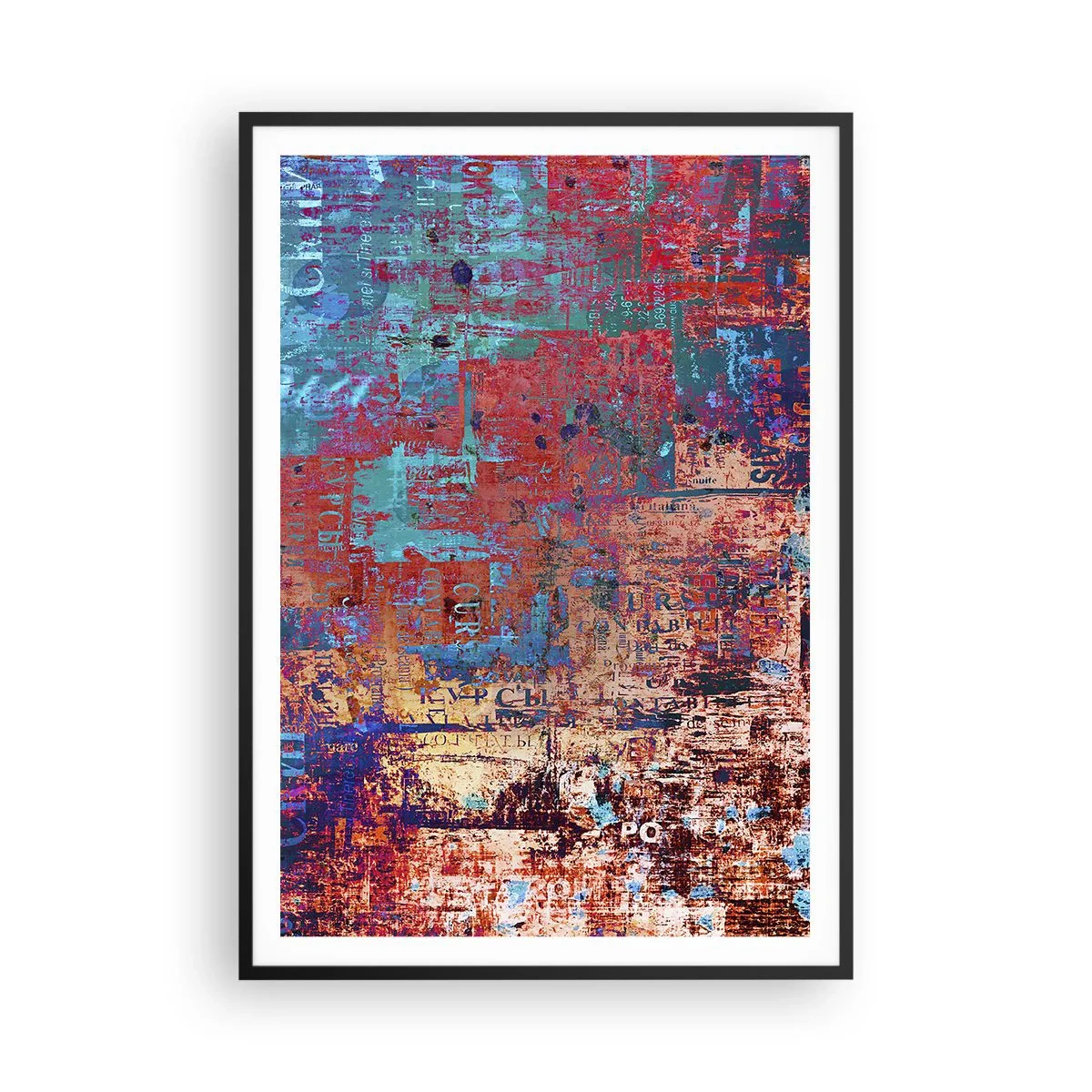 Póster en marco negro - Memoria y olvido - 70x100 cm