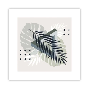 Póster - Naturaleza y geometría - 30x30 cm
