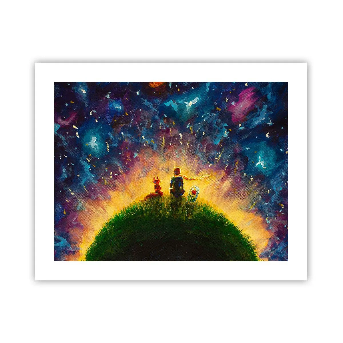 Póster - Amor y amistad - lo único entero - 50x40 cm