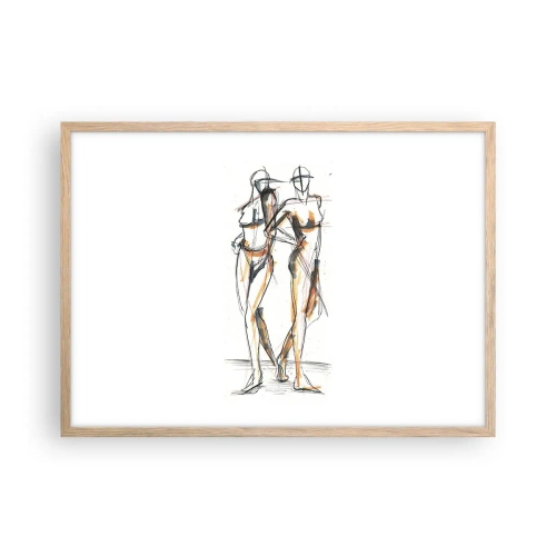Póster en marco roble claro - Un estudio sobre el encanto - 70x50 cm
