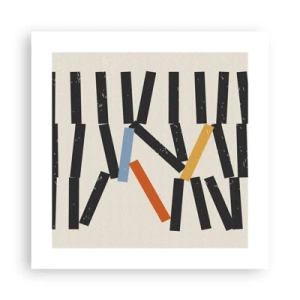Póster - Dominó - composición - 40x40 cm