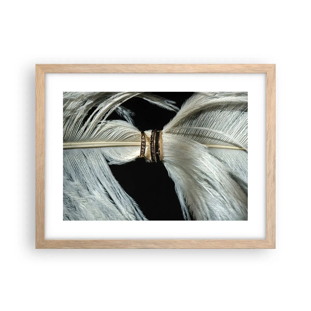 Póster en marco roble claro - ...y no te dejaré.... - 40x30 cm