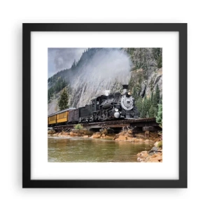 Póster en marco negro - ¿Adónde me llevas? - 30x30 cm