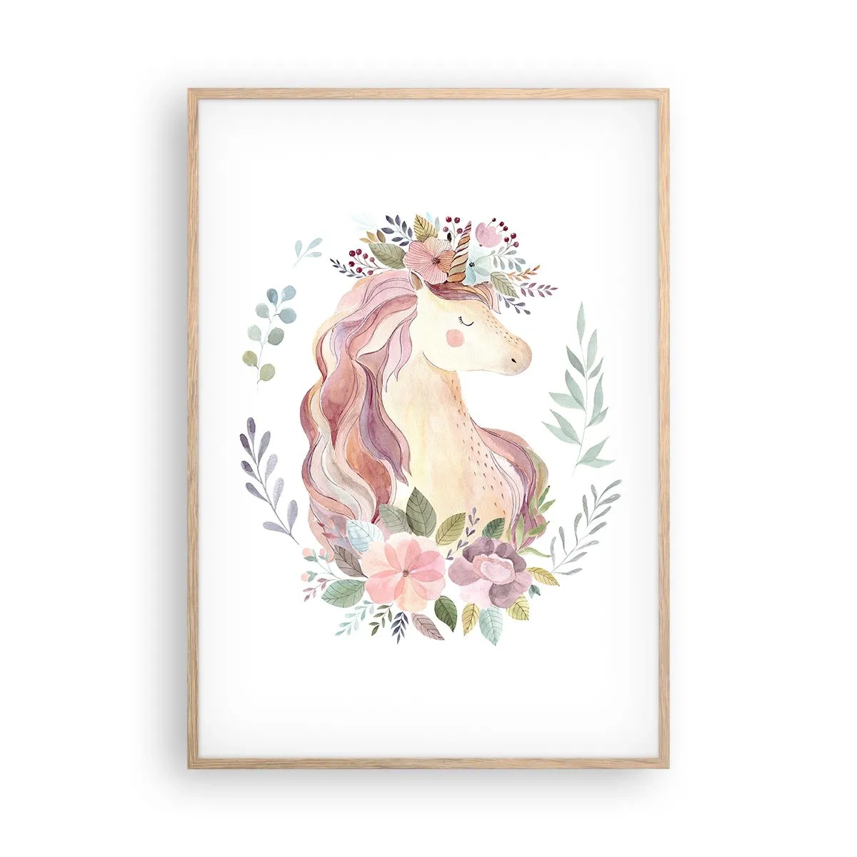 Póster en marco roble claro - Una invitación al mundo de los cuentos de hadas - 70x100 cm