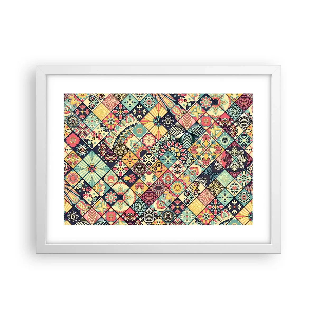 Póster en marco blanco - Clima marroquí - 40x30 cm