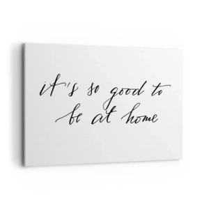 Cuadro sobre lienzo - Impresión de Imagen - Letras de estilo caligráfico sobre fondo blanco. - 120x80cm - Toda la verdad - Decoración de pared moderna para salón y dormitorio ARTTOR