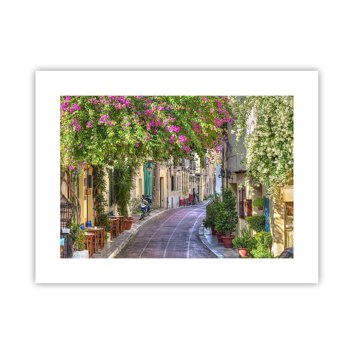 Póster - Un callejón floreciente - 40x30 cm