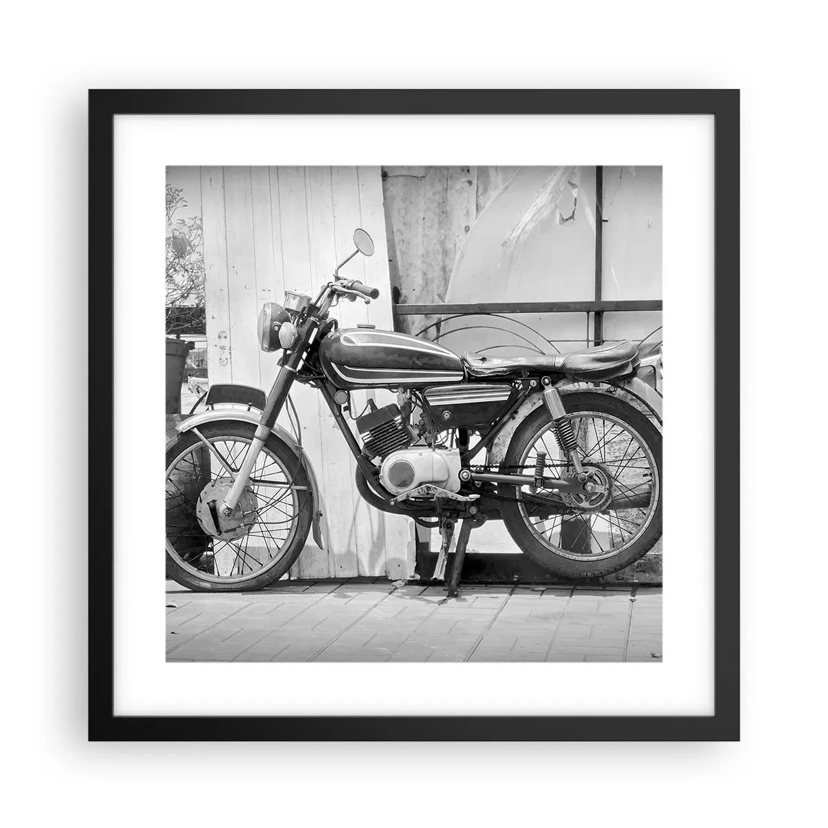 Póster en marco negro - Los clásicos por encima de todo - 40x40 cm