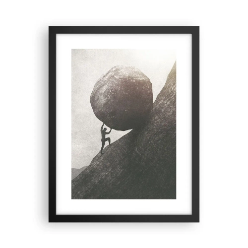 Póster en marco negro - Creo, contra toda esperanza - 30x40 cm