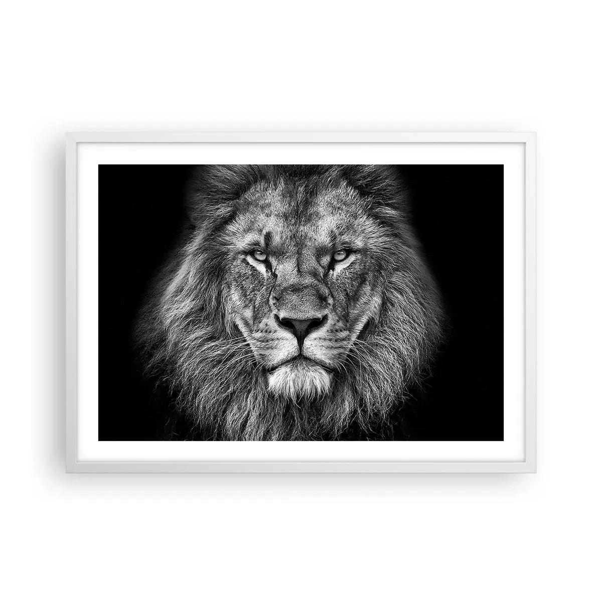 Póster en marco blanco - Con el atuendo de la coronación - 70x50 cm