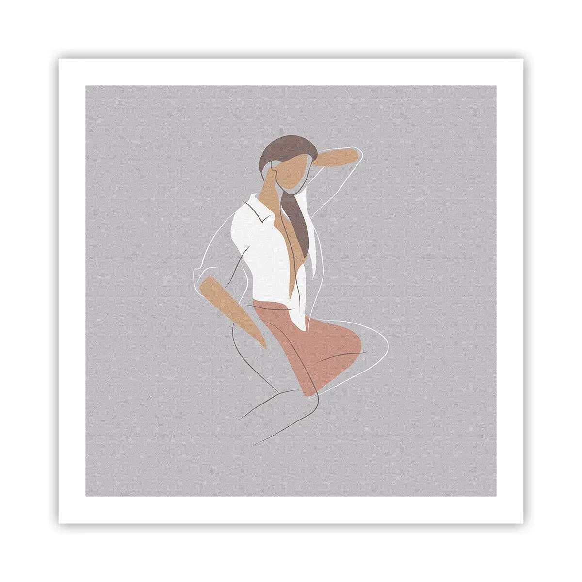 Póster - Un esbozo de encanto - 60x60 cm