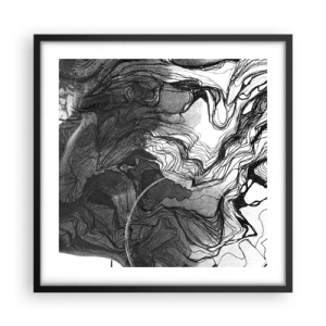 Póster en marco negro - Enredada en sueños - 50x50 cm