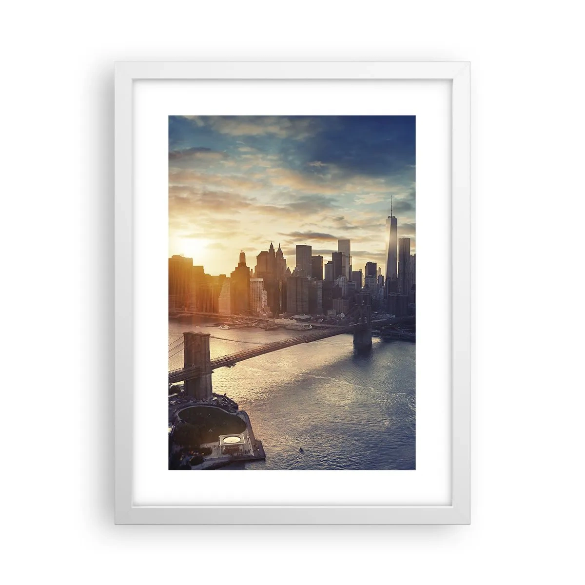 Póster en marco blanco - Un monumento a la cultura occidental - 30x40 cm