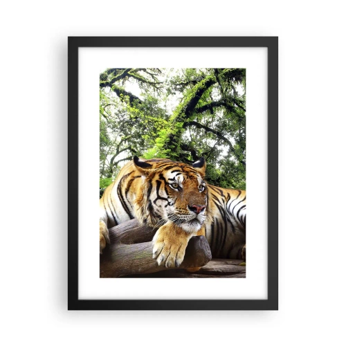 Póster en marco negro - Atentamente - 30x40 cm