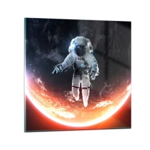 Cuadro sobre vidrio - Impresiones sobre Vidrio - ¿Puedo quedarme un rato más? - 70x70 cm