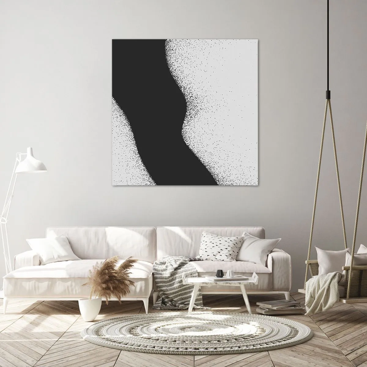 Cuadro sobre lienzo - Impresión de Imagen - Equilibrio suave - 30x30 cm