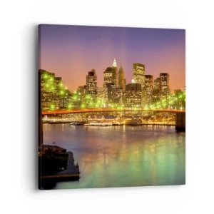 Cuadro sobre lienzo - Impresión de Imagen - Aquí la luz nunca se apaga - 40x40 cm