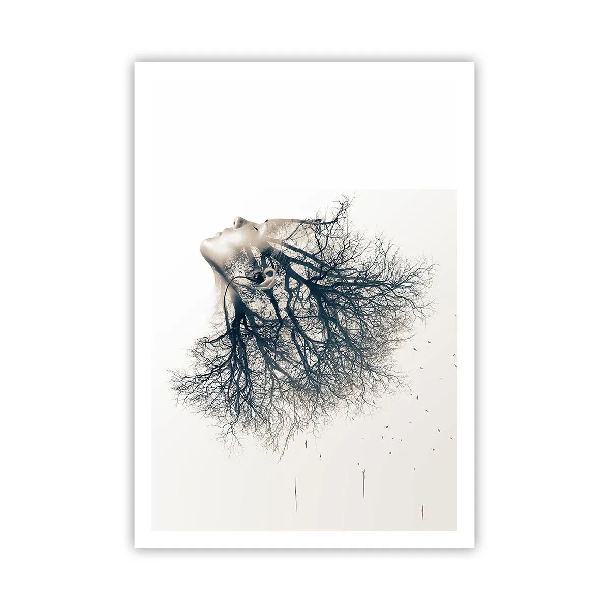 Póster - Escuchando el susurro de un árbol - 70x100 cm