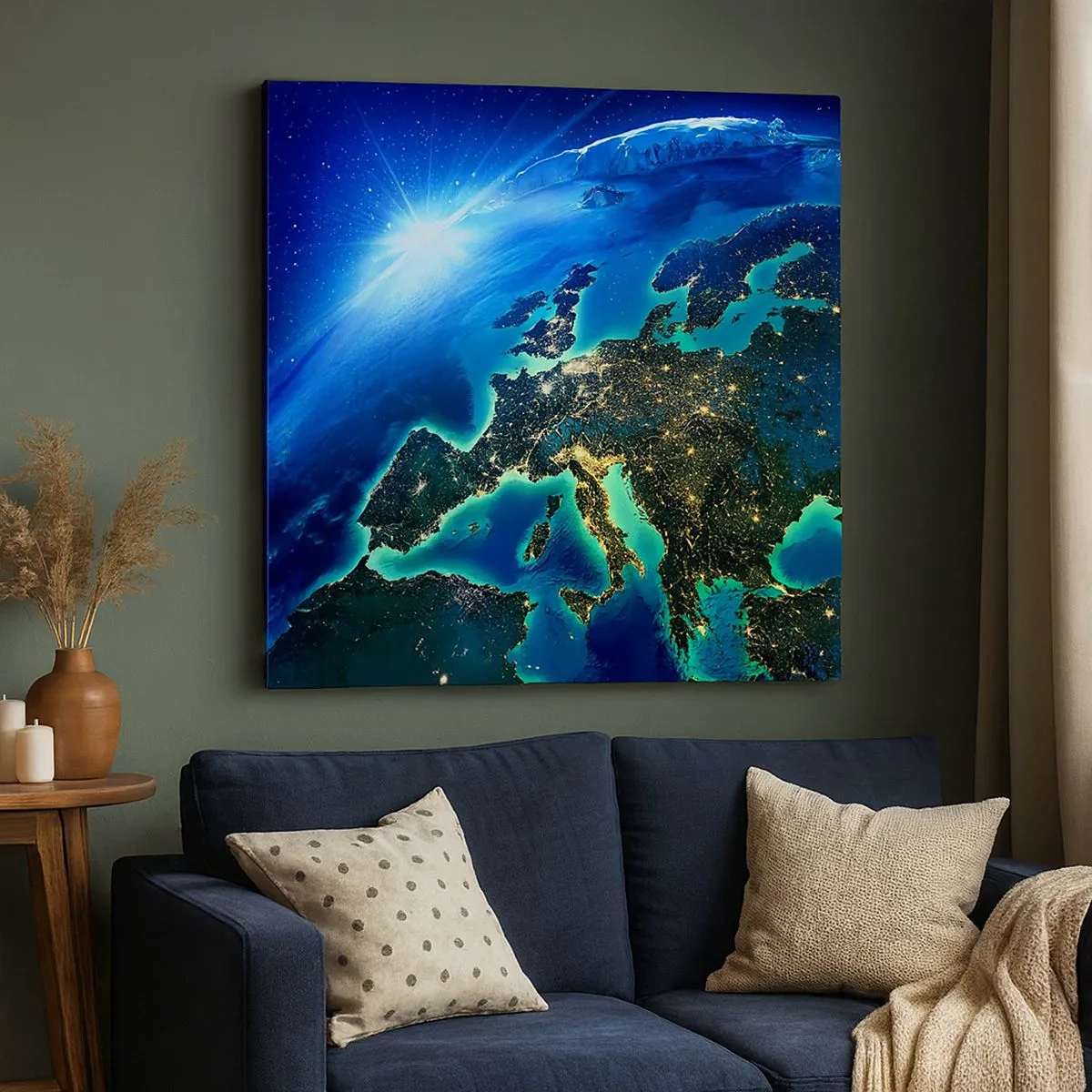 Cuadro sobre lienzo - Impresión de Imagen - Una Europa resplandeciente - 30x30 cm