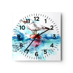 Reloj de pared - Reloj de vidrio - Una captura exitosa - 30x30 cm