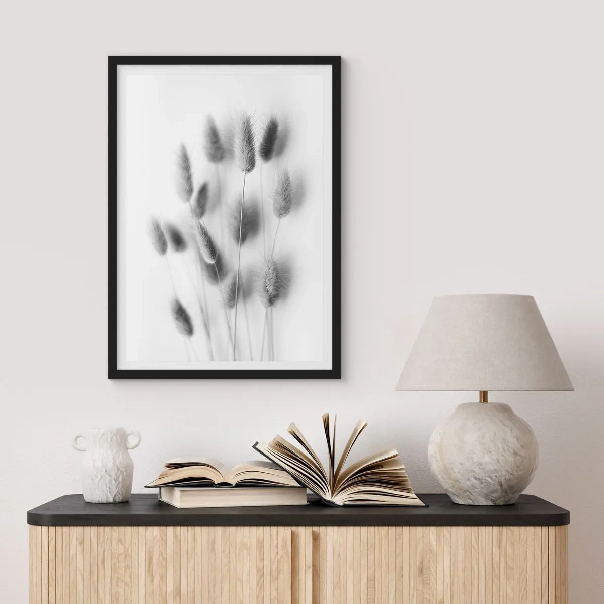 Póster en marco negro - Esponjas naturales - 70x100 cm