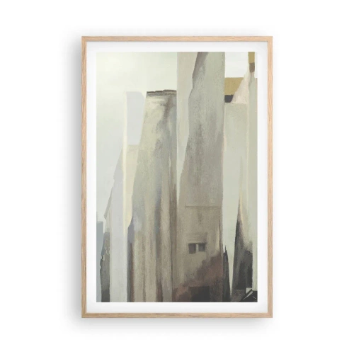 Póster en marco roble claro - Un sueño de ciudad - 61x91 cm