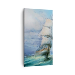 Cuadro sobre lienzo - Impresión de Imagen - Viento en popa - 55x100 cm