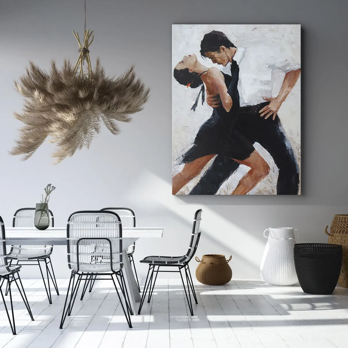 Cuadro sobre lienzo - Impresión de Imagen - El tango de mis sueños - 45x80 cm